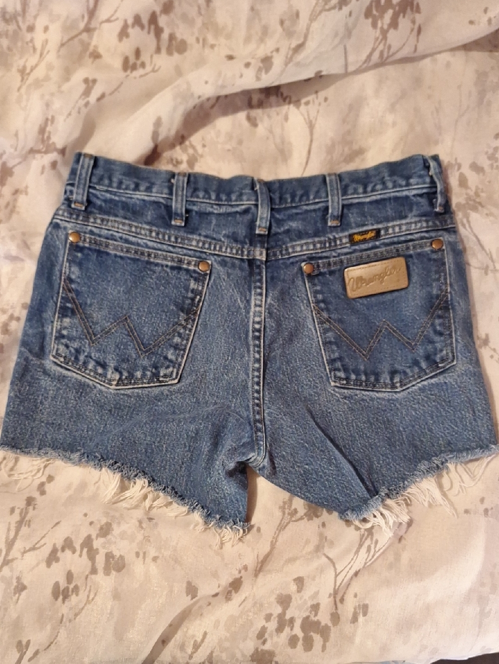 Wrangler Vintage Blue Denim Cutoff Shorts